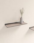 Slim Leather Wall Shelf