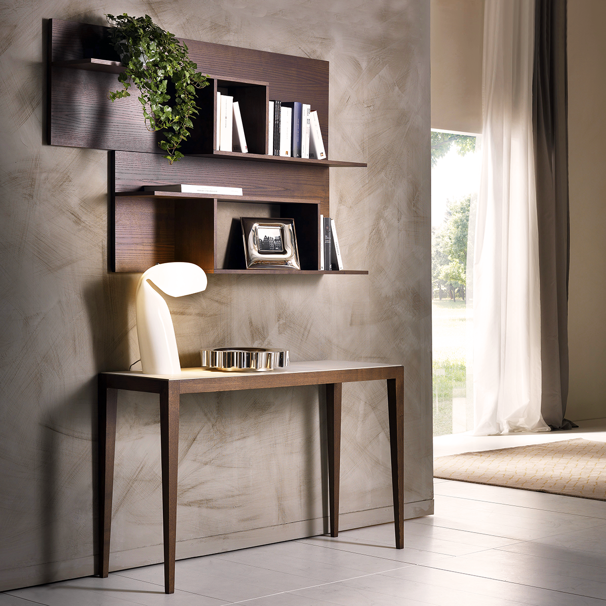 Wall shelf to table sale