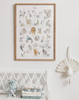 Animal Alphabet Print
