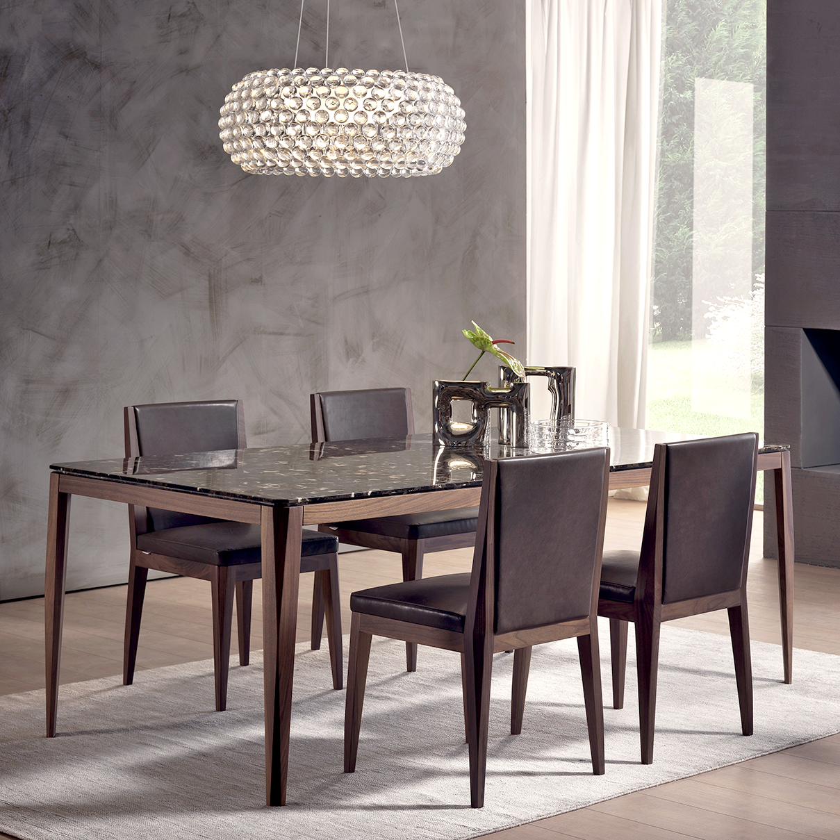 Cut Marble Dining Table