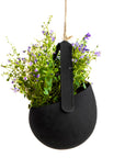 Sling Hanging Planter - Black | Urban Avenue
