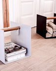 Leather and Oak Container | Urban Avenue