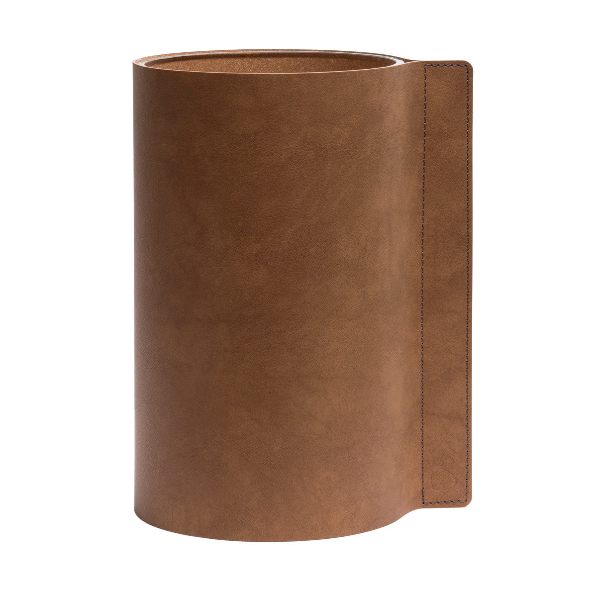 Block Leather Vase | Urban Avenue