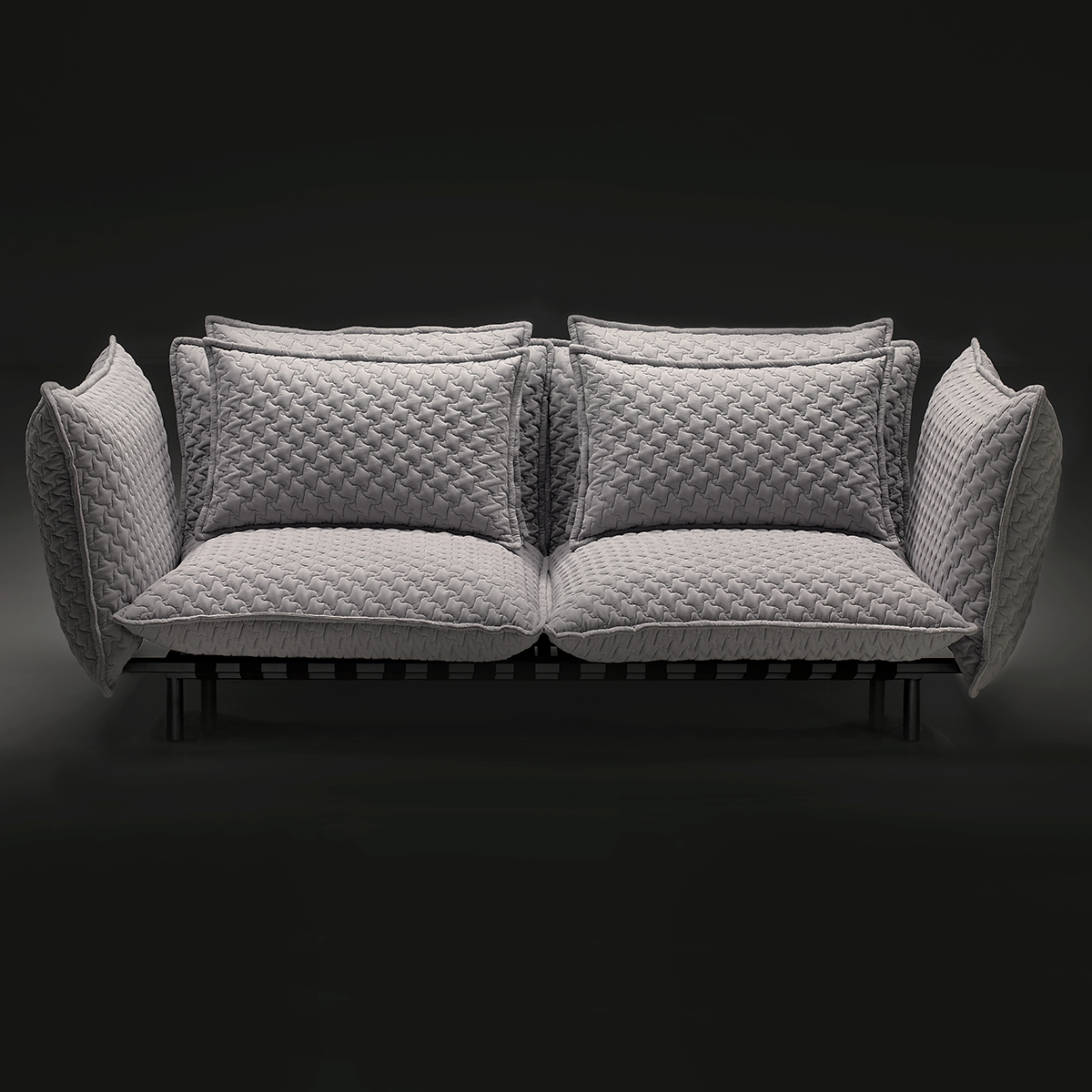 Soft hot sale black couch