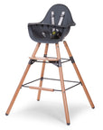 Evolu 2 High Chair in Anthracite/Natural | Urban Avenue