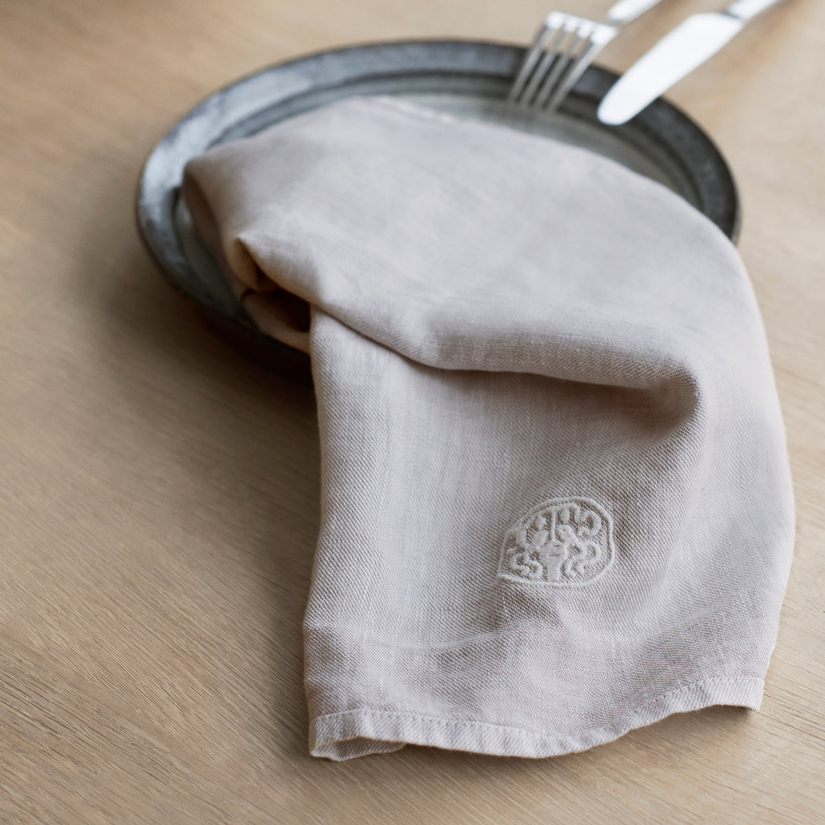 Georg Jensen Linen Napkins, Set of 2