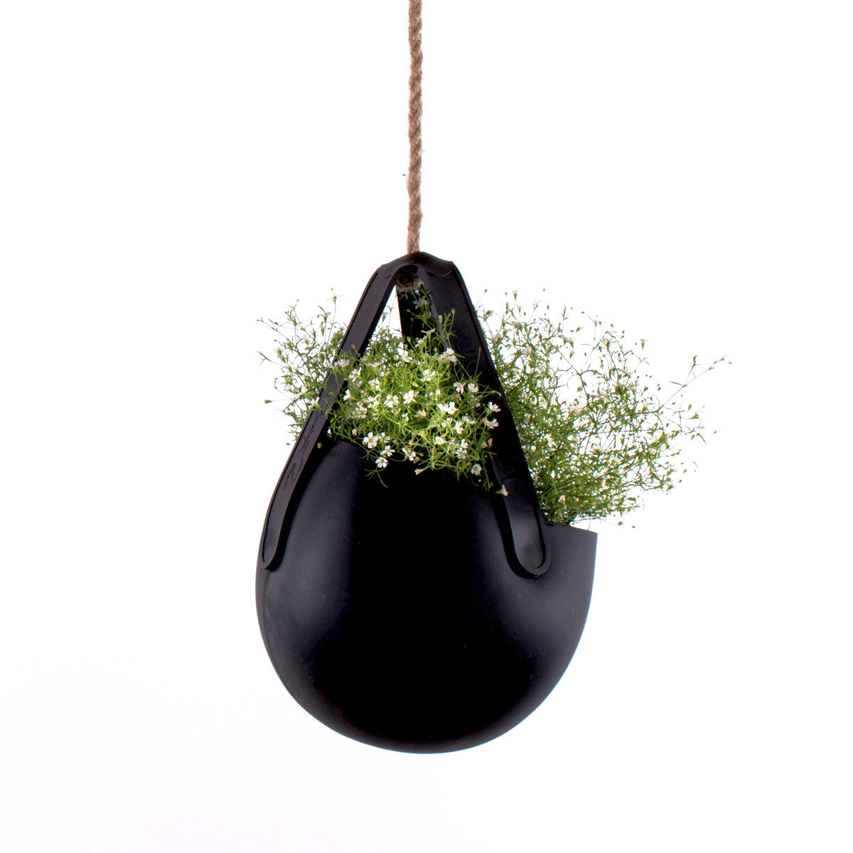 Sling Hanging Planter - Black | Urban Avenue
