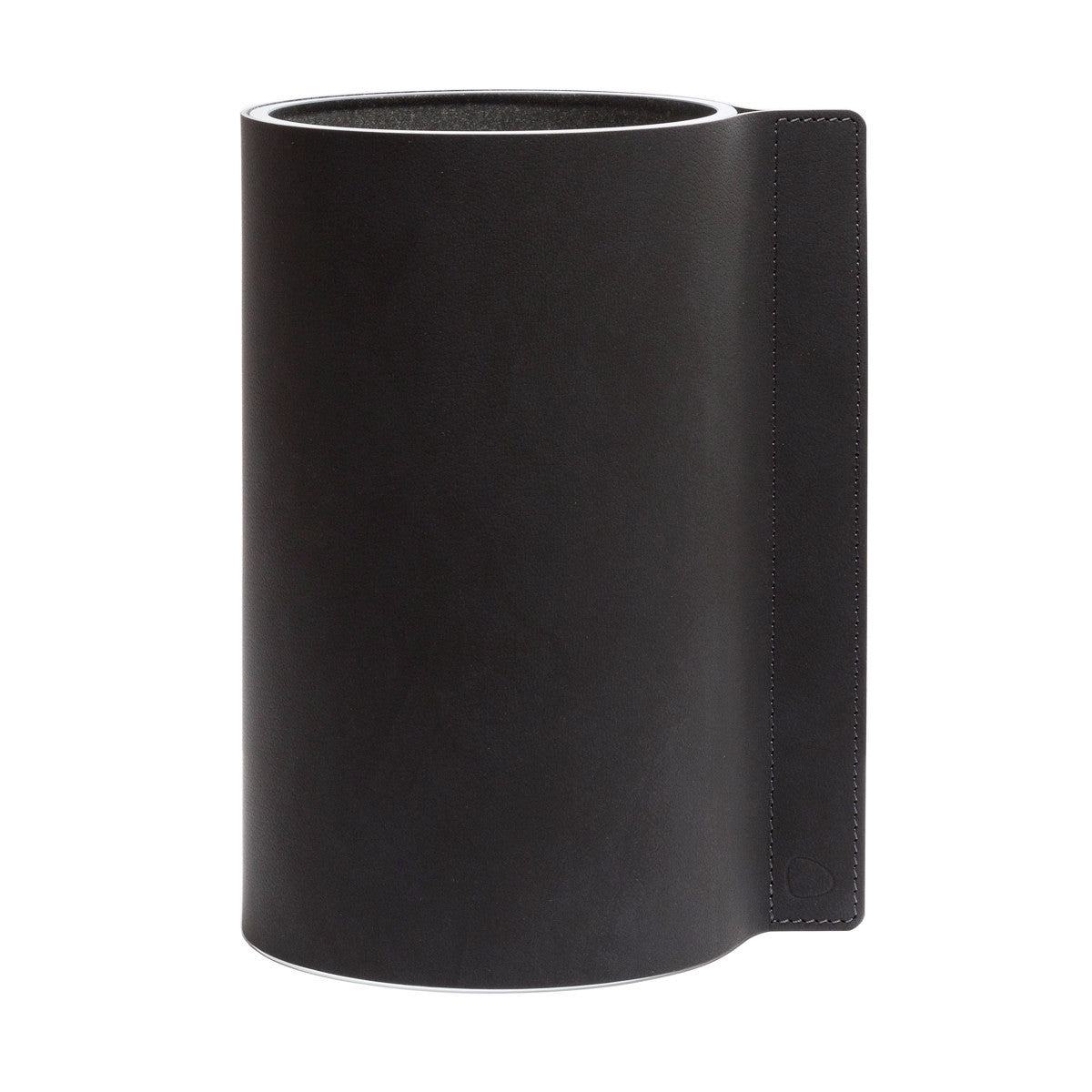 Block Leather Vase | Urban Avenue