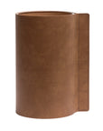 Block Leather Vase | Urban Avenue