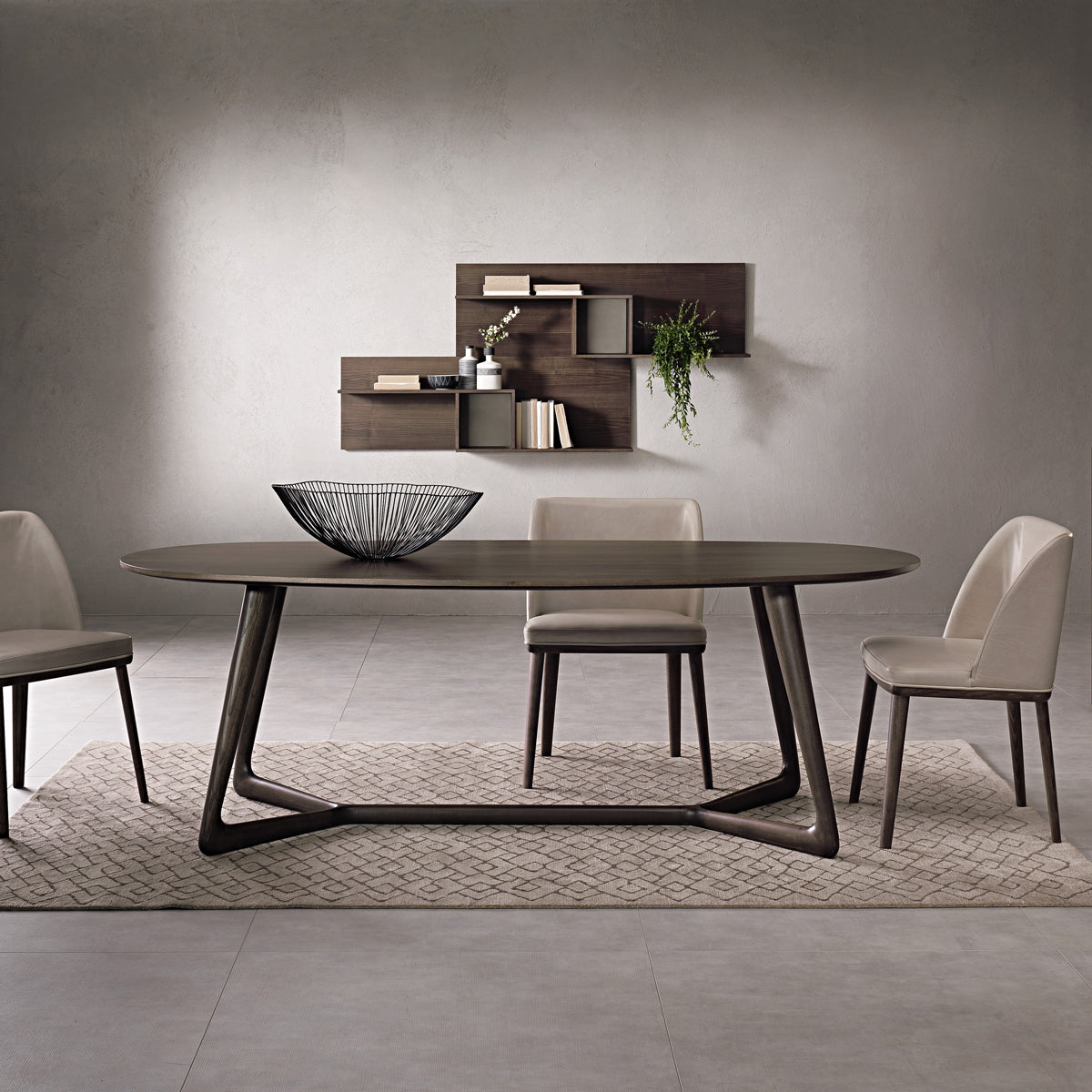 Art Wood Base Dining Table By Bonaldo • Room Service