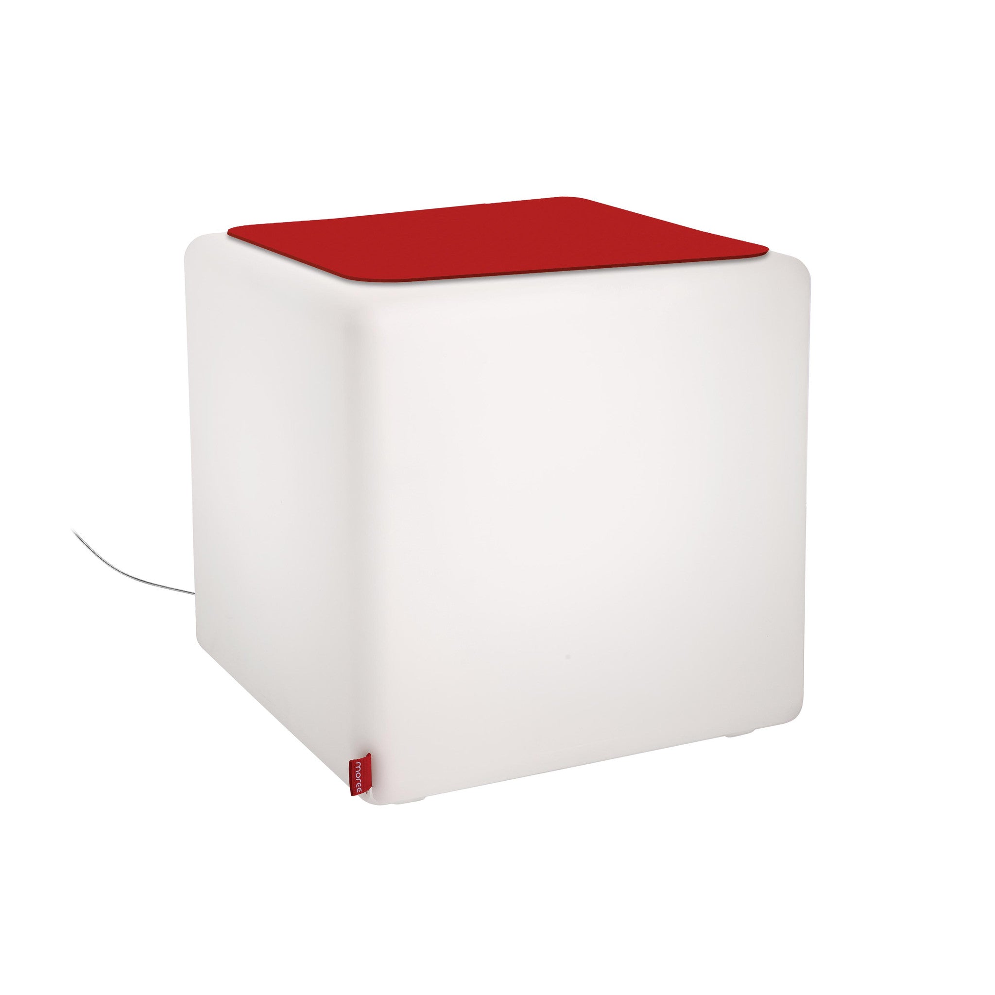 White deals cube stool